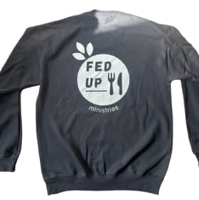 Black Unisex Adult Crewneck—Large item