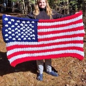 "Land of the Free ~ Home of the Brave" Hand-knit item