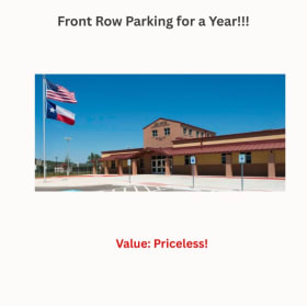 Front Row Parking for a Year (1 of 2) item