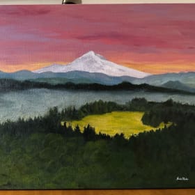 "Hood Harmony" – A Stunning Painting by Paula Chipko item