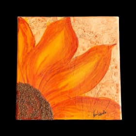 AVAILABLE Sunflower - Original Acrylic Mixed Medium item