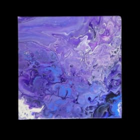 AVAILABLE Pour Art on canvas frames 1 item