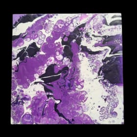 AVAILABLE Pour Art on wood 2 item