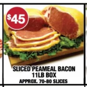 Sliced Peameal Bacon (11lbs) item