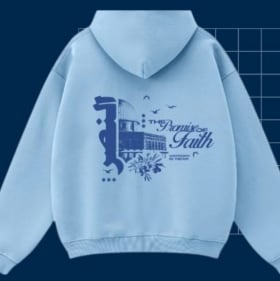 Sky Blue (MUST CHOOSE SIZE OR ELSE WILL NOT RECEIVE HOODIE) item