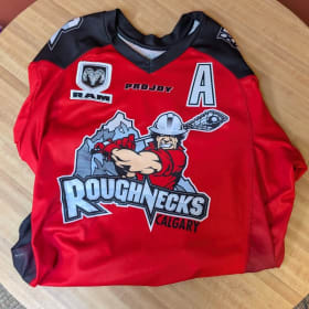 Calgary Roughnecks Jersey signed by Mike Carnegie item