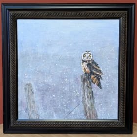 Owl on a Post Painting item
