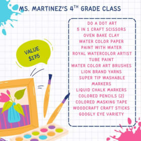Arts & Crafts Gift Basket (Ms. Martinez's 4th Grade Class) item