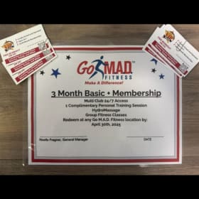 #43: Go M.A.D. Fitness - 3 Month Membership item