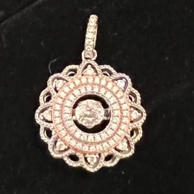 Sterling Silver “Trembler” CZ Pendant item