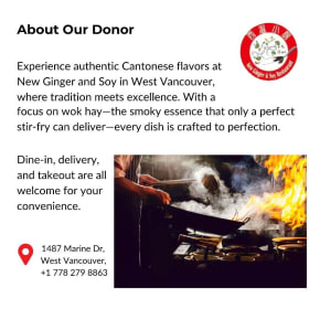 2-23 Two (2) - $25 Gift Cards from New Ginger and Soy item