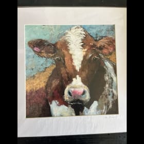 #74: Eloise - Matted Cow Print, by Kim Rhoney item