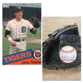 #81: Lance Parrish Autographed Baseball item