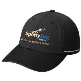 Black washed hat item