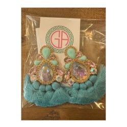 Grace Anne and Company earrings - Teal Tassels item