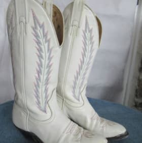 Genuine Laredo White Leather Boots item