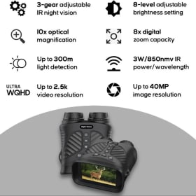 Digital Binocular with Night Vision & Video Recording item
