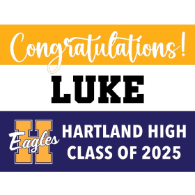 #2 - 2025 Senior yard sign no photo/name only item