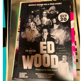 ED WOOD POSTER SIGNED BY COMEDIAN DANA GOULD item
