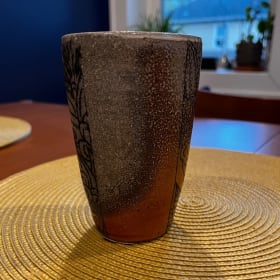 Wood-fired tumbler item
