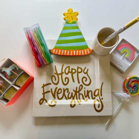 #108: “Happy Everything” platter and birthday celebration item