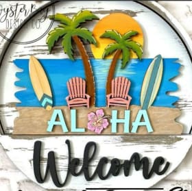 Year-Round Charm: Seasonal Wooden Welcome Signs item