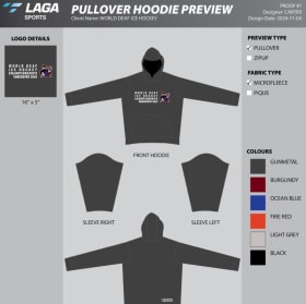 Grey Hoodie with WDIHC on front item