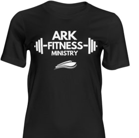 Black Cotton ARKfitness Ministry shirt (unisex) item