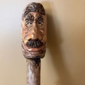 Hand carved walking stick - $150 value item