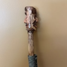 Hand carved walking stick - $150 value item