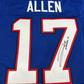Nike Framed Autographed Josh Allen #17 Jersey item