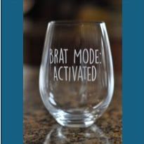Item #13 - Custom Brat Stemless Glassware item