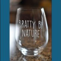 Item #15 - Custom Brat Stemless Glassware item