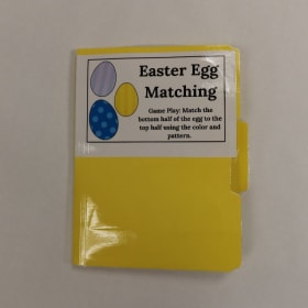 File Folder Game: Easter Egg Matching item
