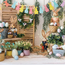 Spring bunny photo item