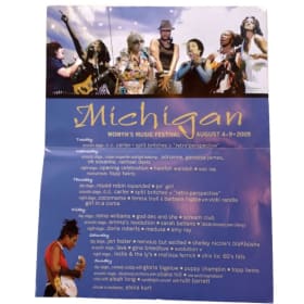 Michigan Womyn’s Music Festival brochures: 2007 + 2009 item