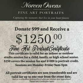 Noreen Owens Fine Art Photography - Portrait Certificate #1 item