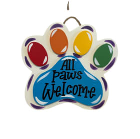 Pawsitively Adorable Hand-Painted Sign item