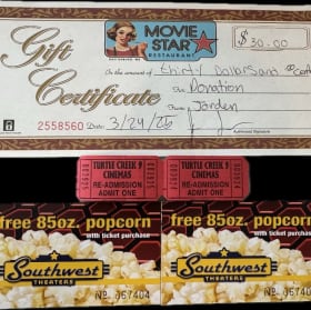 Dinner & a Movie. Movie Star Southwest Theater  Hattiesburg item