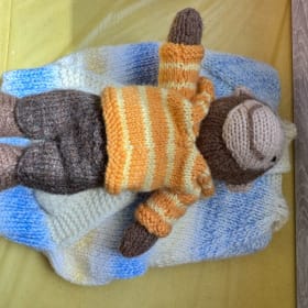 Crochet Monkey and Baby Hoodie item