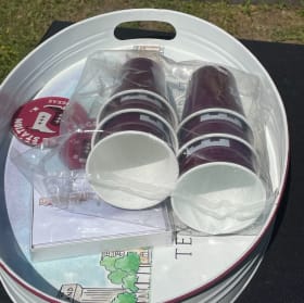 A&M Tray, Cup, and Coaster Set item