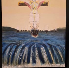 Sailing by Faith Painting, 20 in x 16 in item