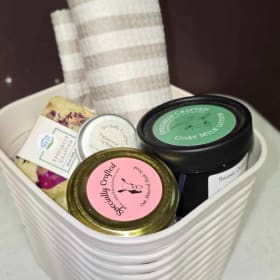 Gift Basket (1) - Striped Towel item