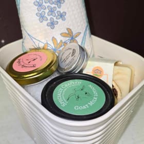 Gift Basket (2) Flower Towel item