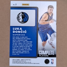 2022 Donruss Complete Players Luka Doncic #2 item