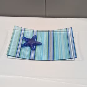 Glass Plate with Starfish item