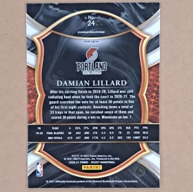 2020 Panini Select Damian Lillard #24 item