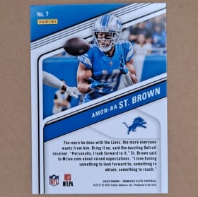 2023 Donruss Elite Amon-Ra St. Brown #7 item