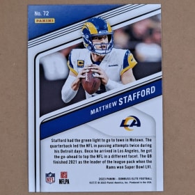 2023 Donruss Elite Matthew Stafford #72 item