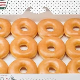 Box of Krispy Kreme Donuts item